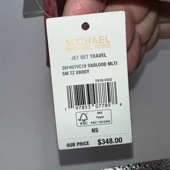 Michael Kors Red and Burgundy Women's Bag - Picture 7 of 12